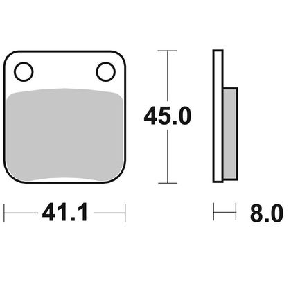 Plaquettes de freins SBS 536SI Sinter Métal Fritté avant  ou arrière (Spécial RS selon modèle) Ref : 536SI / 536030 