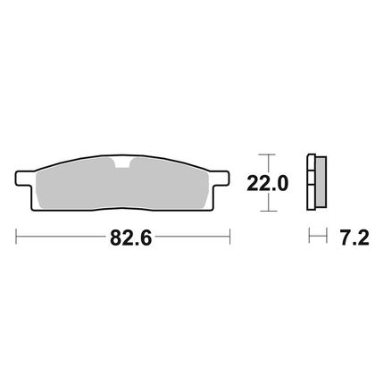 Pastiglie freni SBS 15MS Sinter Metal  anteriore Ref : 589RSI / 589090 