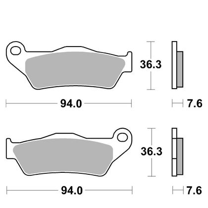 Pastiglie freni SBS Sinter Metallo Sinterizzato anteriore Ref : 671LS / 671040 