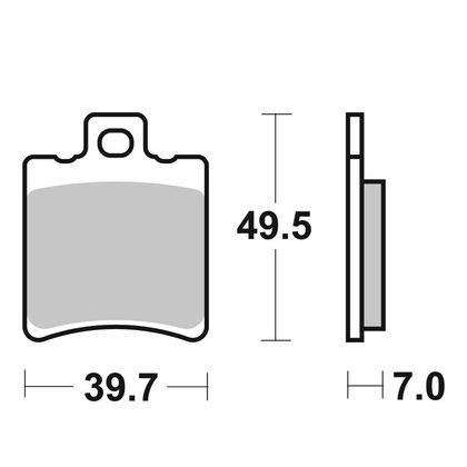 Pastillas de freno SBS 771HF orgánica delantera izquierda/trasera (según modelo) Ref : 771HF / 771000 
