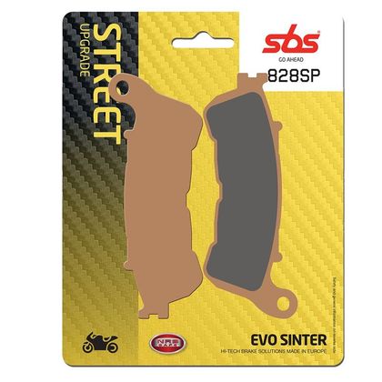 Pastillas de freno SBS Delanteras/traseras de metal sinterizado EVO (especial ABS según modelo)