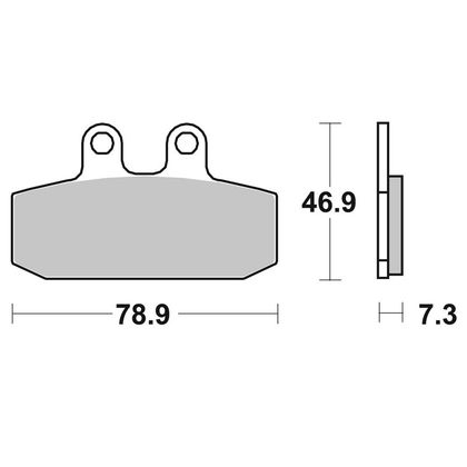 Pastillas de freno SBS 588HF Organique avant/arrière (selon modèle) Ref : 588HF / 588000 