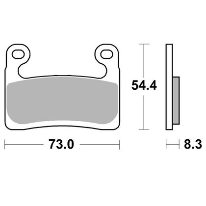 Pastillas de freno SBS 960HS delanteras de metal sinterizado Ref : SBS6028 / 960070 