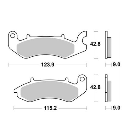 Plaquettes De Frein SBS 736HF – Compatibles Avec Plusieurs Modèles Kawasaki Et Honda