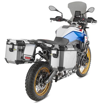 Givi OUTBACK EVO 48L ANODISE LINKS ZONDER SLOT (SLOT SLR..) Zijkoffer Universeel - Grijs