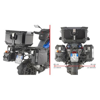 Support valises Givi PL ONE FIT MONOKEY - Noir Ref : GI2029 / PLOS5143CAM BMW 1300 R 1300 GS - 2023 - 2025
