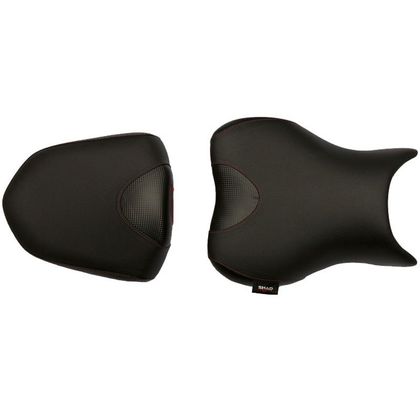 Selle confort Shad Noir couture Rouge