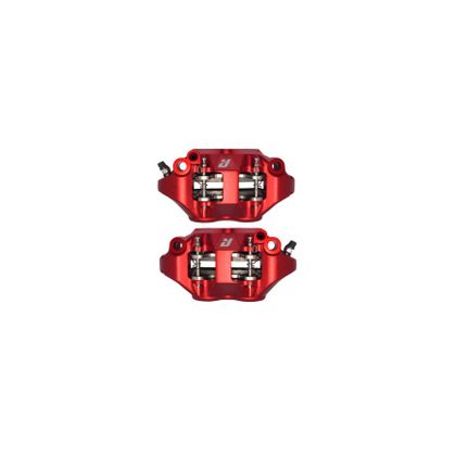Accossato 108mm forged one-piece radial with ceramic inserts Universal Brake calipers - Red