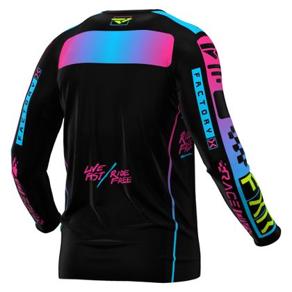 Camiseta de motocross FXR YOUTH PODIUM 24 - Negro / Multicolor