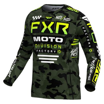 Camiseta de motocross FXR YOUTH PODIUM 24 - Multicolor Ref : FXR0473 