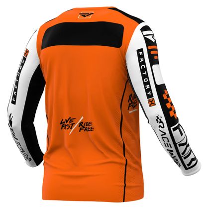 Camiseta de motocross FXR YOUTH PODIUM 24 - Naranja / Blanco