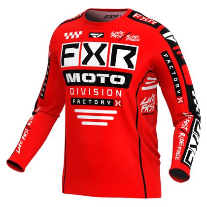 Camiseta de motocross FXR YOUTH PODIUM 24 - Rojo / Negro Ref : FXR0478 