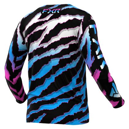 Camiseta de motocross FXR YOUTH PODIUM 24 - Negro / Azul