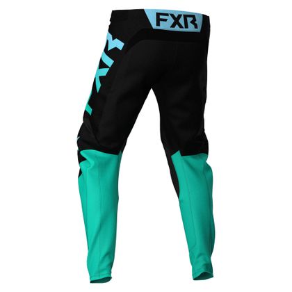 Pantalón de motocross FXR PODIUM BLACK/MINT/SKY BLUE 2021
