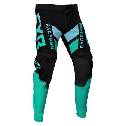 Pantalón de motocross FXR PODIUM BLACK/MINT/SKY BLUE 2021 Ref : FXR0024 