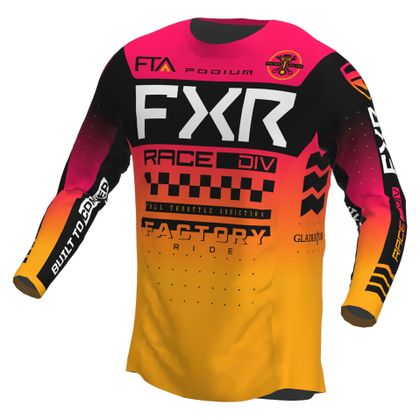 FXR GLADIATOR-PODIUM 2023 Crosshemd - Rot / Gelb Ref : FXR0384 