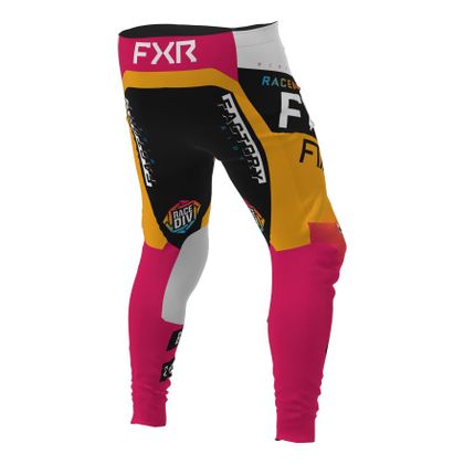 Pantalón de motocross FXR PODIUM GLADIATOR TANGERINE/RASPBERRY/BLACK/WHITE 2022 - Negro