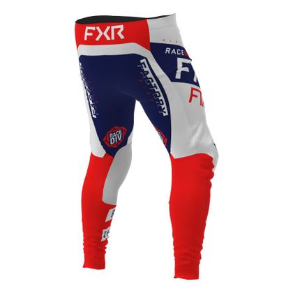 Pantalon cross FXR PODIUM GLADIATOR WHITE/RED/NAVY 2022 - Blanc / Bleu
