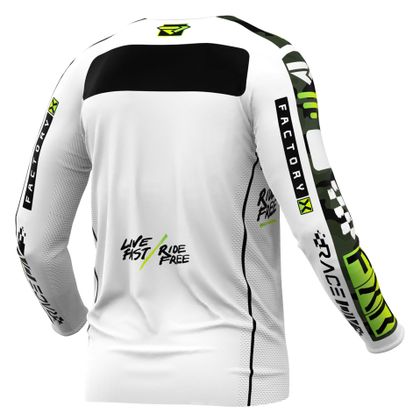 Camiseta de motocross FXR PODIUM GLADIATOR 24 2024 - Blanco / Gris