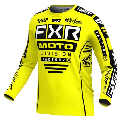 Camiseta de motocross FXR PODIUM GLADIATOR 24 2024 - Amarillo / Negro Ref : FXR0453 