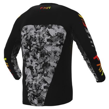 Camiseta de motocross FXR PODIUM ACID INFERNO 2022 - Negro