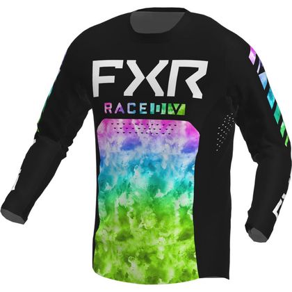 Camiseta de motocross FXR PODIUM ACID RAIN 2022 - Negro Ref : FXR0135 