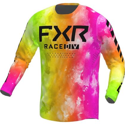 Camiseta de motocross FXR PODIUM ACID SHERBERT 2022 - Naranja / Verde Ref : FXR0139 