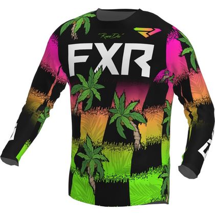 Camiseta de motocross FXR PODIUM TROPIC 2022 - Negro Ref : FXR0141 