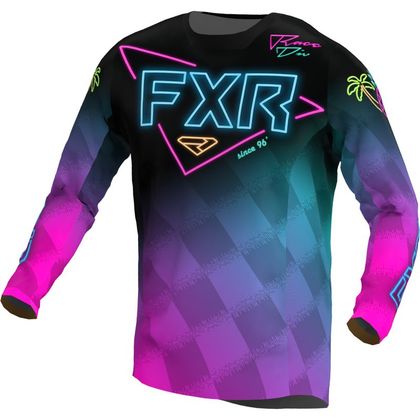 Camiseta de motocross FXR PODIUM VICE 2022 - Negro Ref : FXR0143 