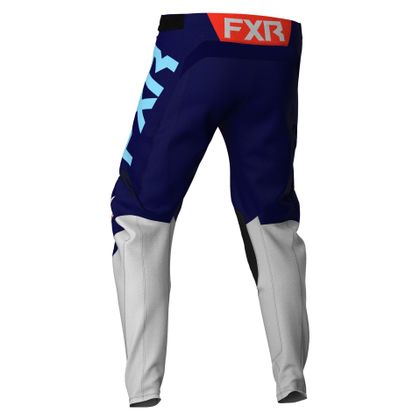Pantalón de motocross FXR PODIUM GREY/NAVY/NUKE/SKY 2021 - Gris / Azul