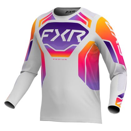 Maillot cross FXR PODIUM RELAY TANG 2026 - Gris / Violet Ref : FXR1689 