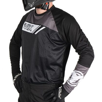 Camiseta de motocross Ovix DRIBBLER  BLACK/GREY 2022 - Negro / Gris Ref : POV0069 