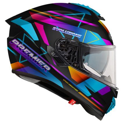 Premier EVOLUZIONE RT 9 BM Integraalhelm - Blauw / Roze