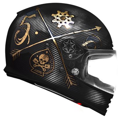 Casque intégral Premier THUNDER CARBON NX - Carbone / Jaune