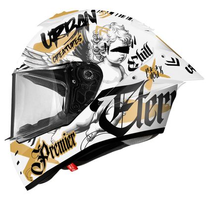 Premier MONZA EVO HA Integraalhelm - Wit / Zwart Ref: PE0481 