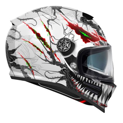 Premier COMMANDER AL Integraalhelm - Wit / Zwart