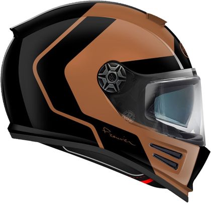 Premier COMMANDER GP Integraalhelm - Zwart / Bruin