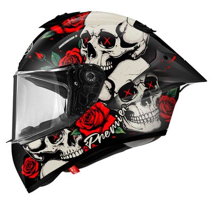 Premier MONZA EVO RO Integraalhelm - Zwart / Wit Ref: PE0482 