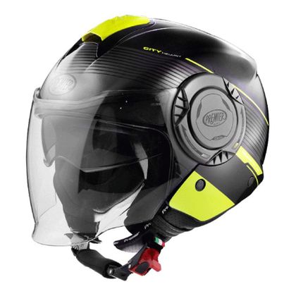 Premier COOL - OPT FLUO Helm - Zwart / Geel