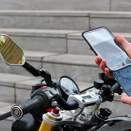 Soporte smartphone Shapeheart para manillar de moto PRO BOOST