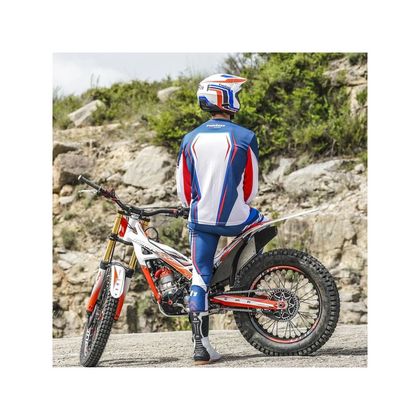 Maillot trial Hebo PRO 2025 - Blanc / Bleu