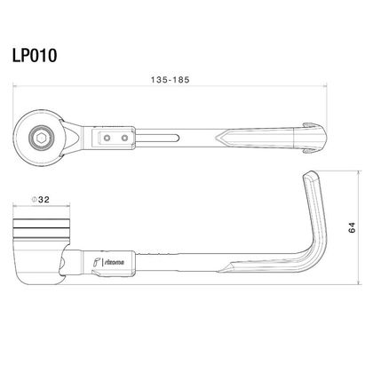 Rizoma proguard street edition brake Universal Lever protection