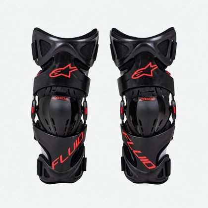 Knäskydd Alpinestars FLUID PRO 2027 - Svart / Röd