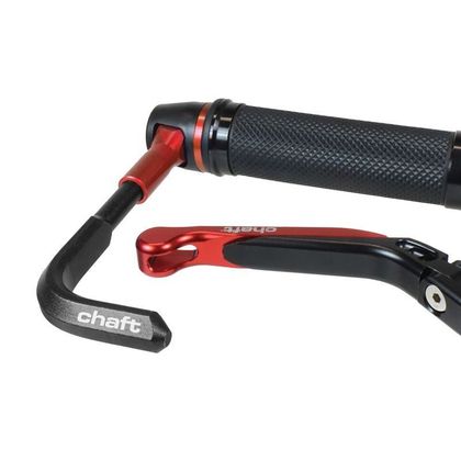 Protección de maneta Chaft CNC ALU Universal - Rojo