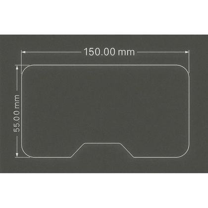 Vizor-X UNIVERSELLE 55 mm waterafstotende folies - Kleurloos