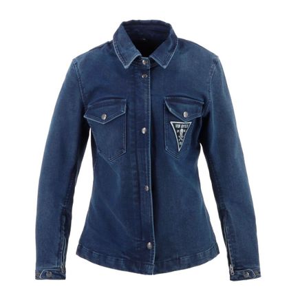 Surchemise Moto Helstons VON DUTCH PUSSYCAT - Bleu Ref : HS1349 