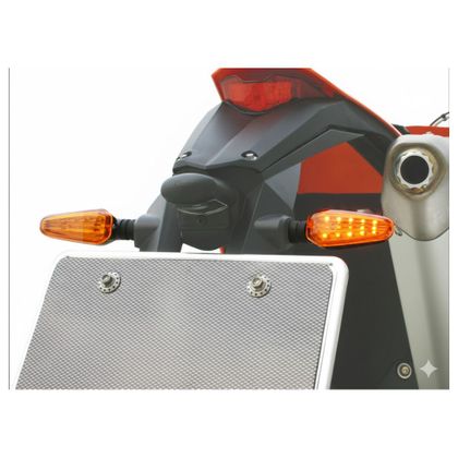 Clignotant DRC LED 602 LED 12V CLEAR (la paire) Universel - Blanc