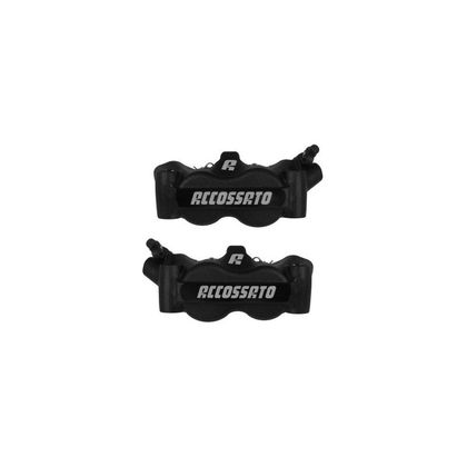 Etriers de frein Accossato radial monobloc forgé 100mm avec plaquettes frittées Universel - Noir