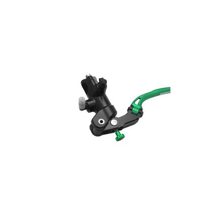 Maitre cylindre d'embrayage Accossato radial 19 x 20 avec levier court rabattable Universel - Noir / Vert