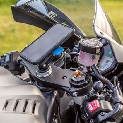 Soporte smartphone Quad Lock potencia de manillar para moto deportiva - Negro